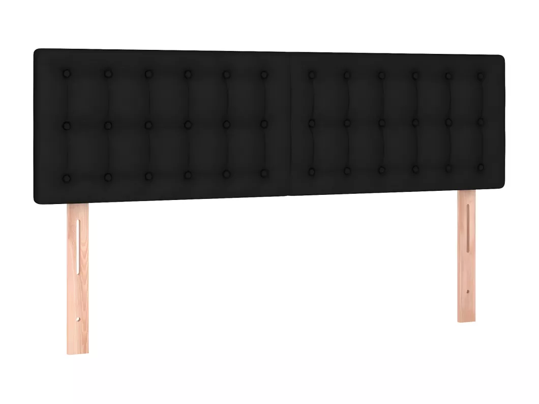 Kauf Unique LED Kopfteil Schwarz 144x5x78/88 cm Stoff Weihnachtsangebot