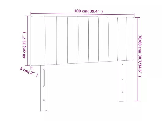 Kauf Unique LED Kopfteil Dunkelgrün 100x5x78/88 cm Samt Muttertagsangebot