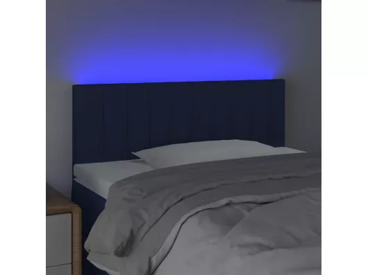 Kauf Unique LED Kopfteil Blau 100x5x78/88 cm Stoff Vatertagsangebot