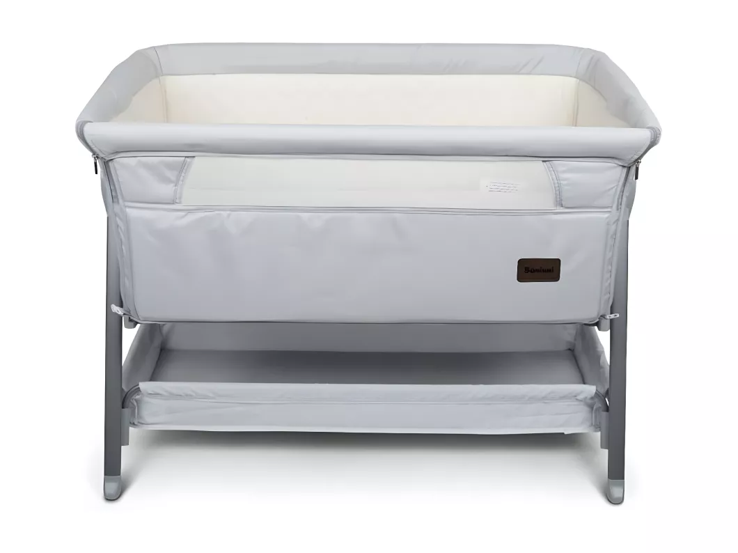 Kauf Unique Baninni Baby Zustellbett Elia 92x55x82 cm Hellgrau Valentinstagsangebot