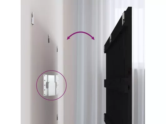 Kauf Unique Wand-Kopfteil Schwarz 204x3x60 cm Massivholz Kiefer Bestseller