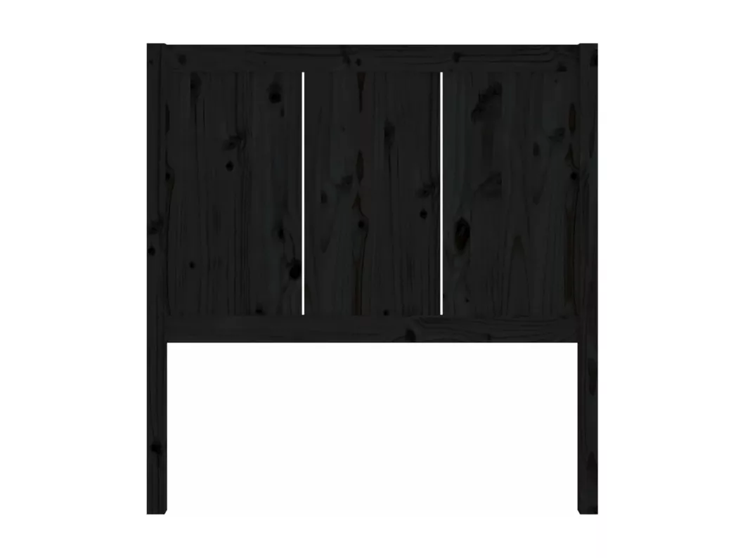 Kauf Unique Kopfteil Schwarz 80,5x4x100 cm Massivholz Kiefer Super Sparpreis