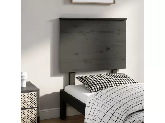 Kauf Unique Kopfteil Grau 79x6x82,5 cm Massivholz Kiefer