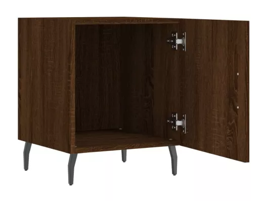 Kauf Unique Nachttisch Braun Eichen-Optik 40x40x50 cm Holzwerkstoff Letzter Tag