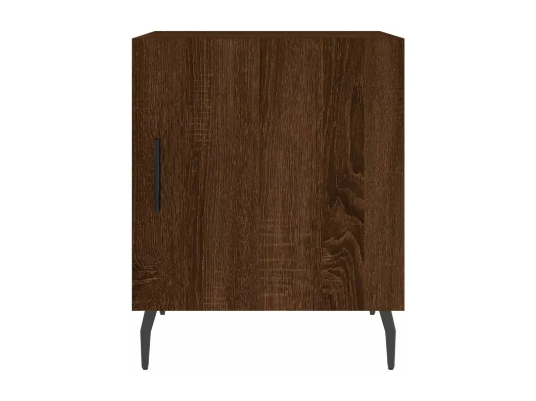 Kauf Unique Nachttisch Braun Eichen-Optik 40x40x50 cm Holzwerkstoff Letzter Tag
