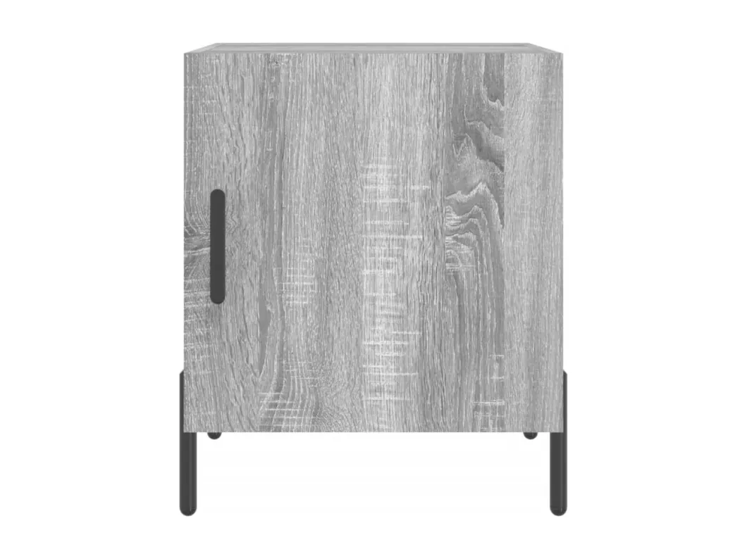 Kauf Unique Nachttische 2 Stk. Grau Sonoma 40x40x50 cm Holzwerkstoff Bis zu 50% Rabatt