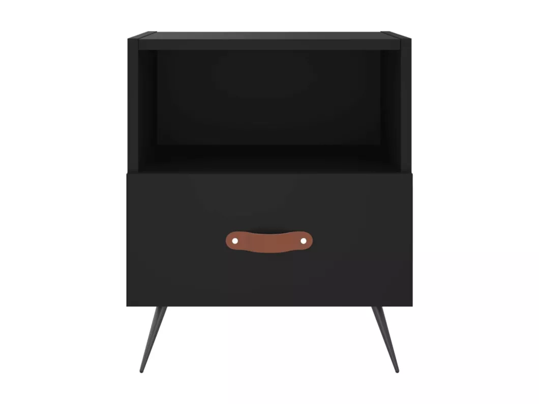 Kauf Unique Nachttische 2 Stk. Schwarz 40x35x47,5 cm Holzwerkstoff Bis zu 60% Rabatt
