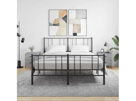 Kauf Unique Nachttische 2 Stk. Grau Sonoma 40x35x47,5 cm Holzwerkstoff