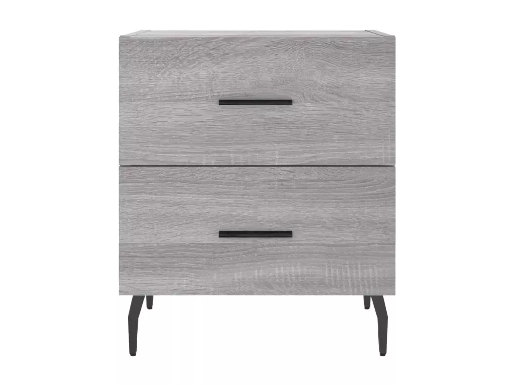Kauf Unique Nachttische 2 Stk. Grau Sonoma 40x35x47,5 cm Holzwerkstoff Bis zu 65% Rabatt