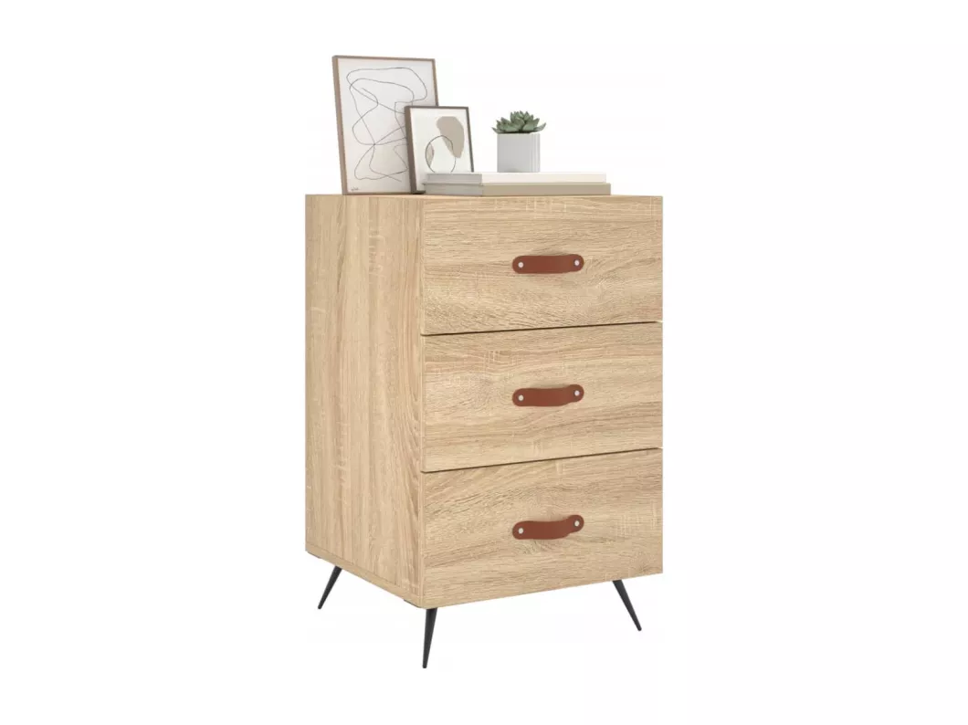 Kauf Unique Nachttisch Sonoma-Eiche 40x40x66 cm Holzwerkstoff Nur für heute