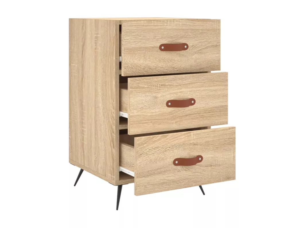 Kauf Unique Nachttisch Sonoma-Eiche 40x40x66 cm Holzwerkstoff Nur für heute