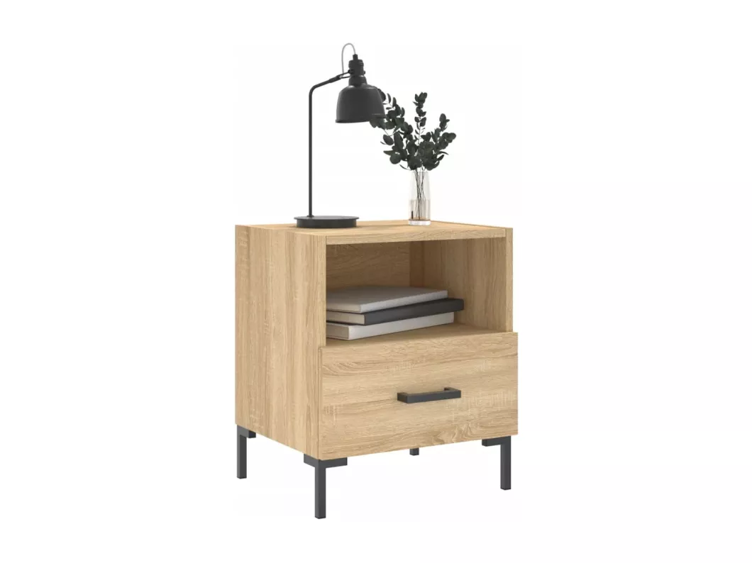 Kauf Unique Nachttische 2 Stk. Sonoma-Eiche 40x35x47,5 cm Holzwerkstoff Vierteljährliche Förderung