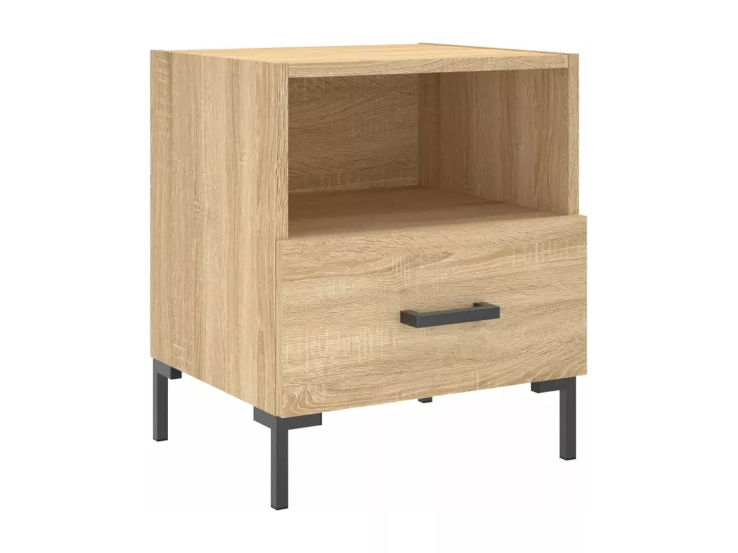 Kauf Unique Nachttische 2 Stk. Sonoma-Eiche 40x35x47,5 cm Holzwerkstoff Vierteljährliche Förderung