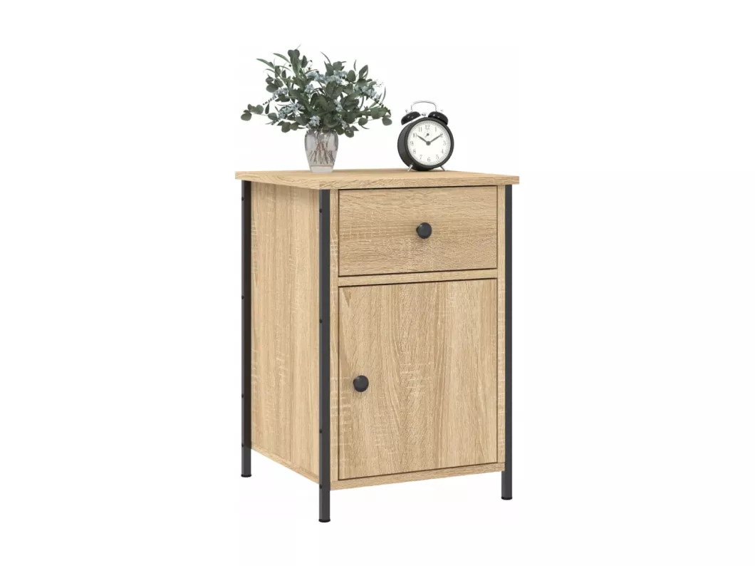 Kauf Unique Nachttische 2 Stk. Sonoma-Eiche 40x42x60 cm Holzwerkstoff Bis zu 55% Rabatt