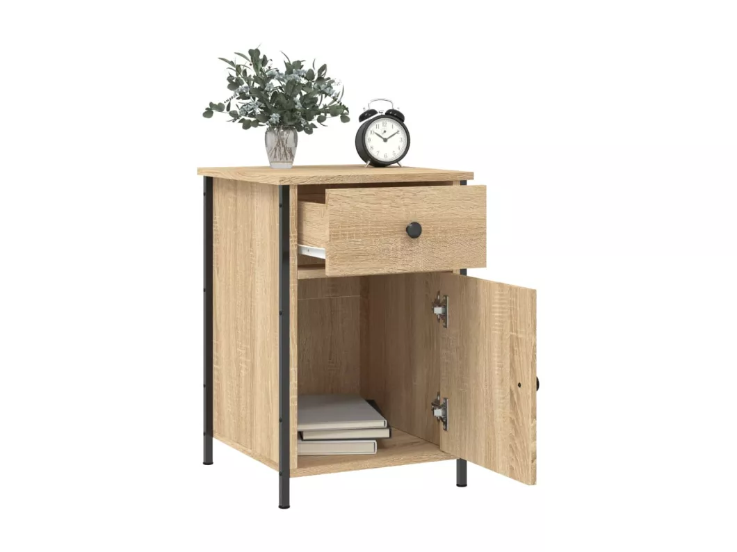 Kauf Unique Nachttische 2 Stk. Sonoma-Eiche 40x42x60 cm Holzwerkstoff Bis zu 55% Rabatt