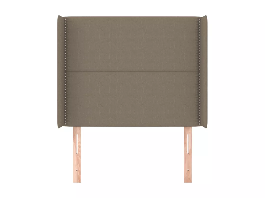 Kauf Unique Kopfteil mit Ohren Taupe 93x16x118/128 cm Stoff Super Rabatt