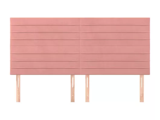 Kauf Unique Kopfteile 4 Stk. Rosa 100x5x78/88 cm Samt Clearance-Verkauf
