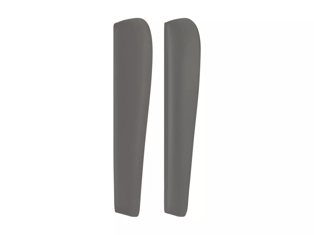 Kauf Unique Kopfteil mit Ohren Grau 83x23x118/128 cm Kunstleder Kostenloser Versand international