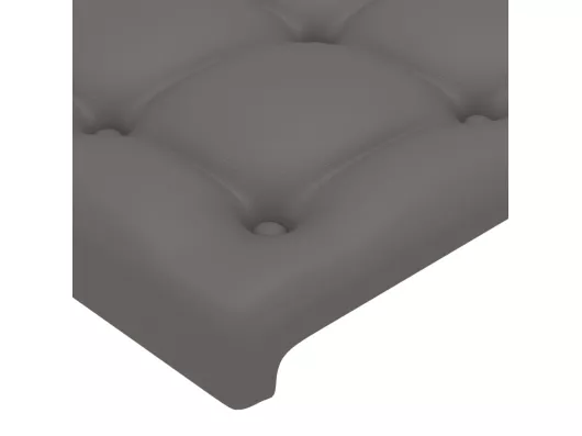 Kauf Unique Kopfteil mit Ohren Grau 83x23x118/128 cm Kunstleder Kostenloser Versand international