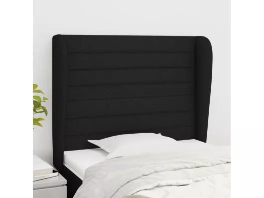 Kauf Unique Kopfteil mit Ohren Schwarz 93x23x118/128 cm Stoff