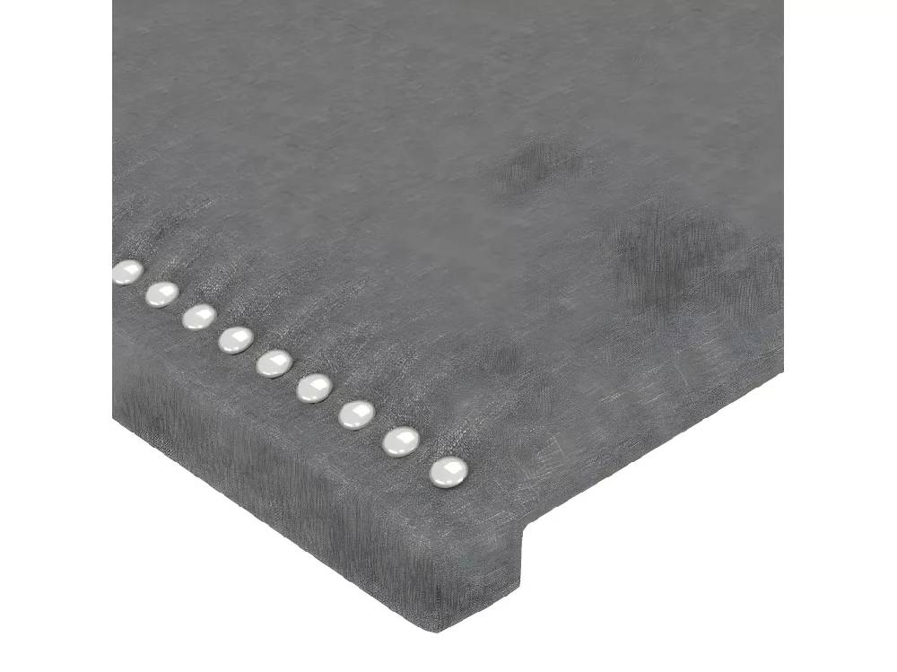 Kauf Unique Kopfteil mit Ohren Dunkelgrau 203x23x118/128 cm Stoff 50% Rabatt für begrenzte Zeit