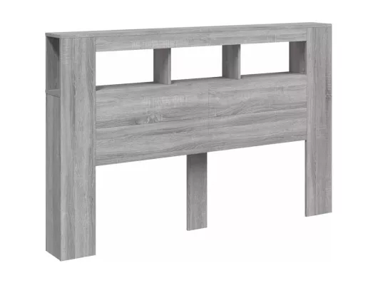 Kauf Unique LED-Kopfteil Grau Sonoma 160x18,5x103,5 cm Holzwerkstoff Rabatte dieses Monats