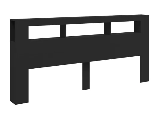 Kauf Unique LED-Kopfteil Schwarz 220x18,5x103,5 cm Holzwerkstoff Günstiger Verkauf