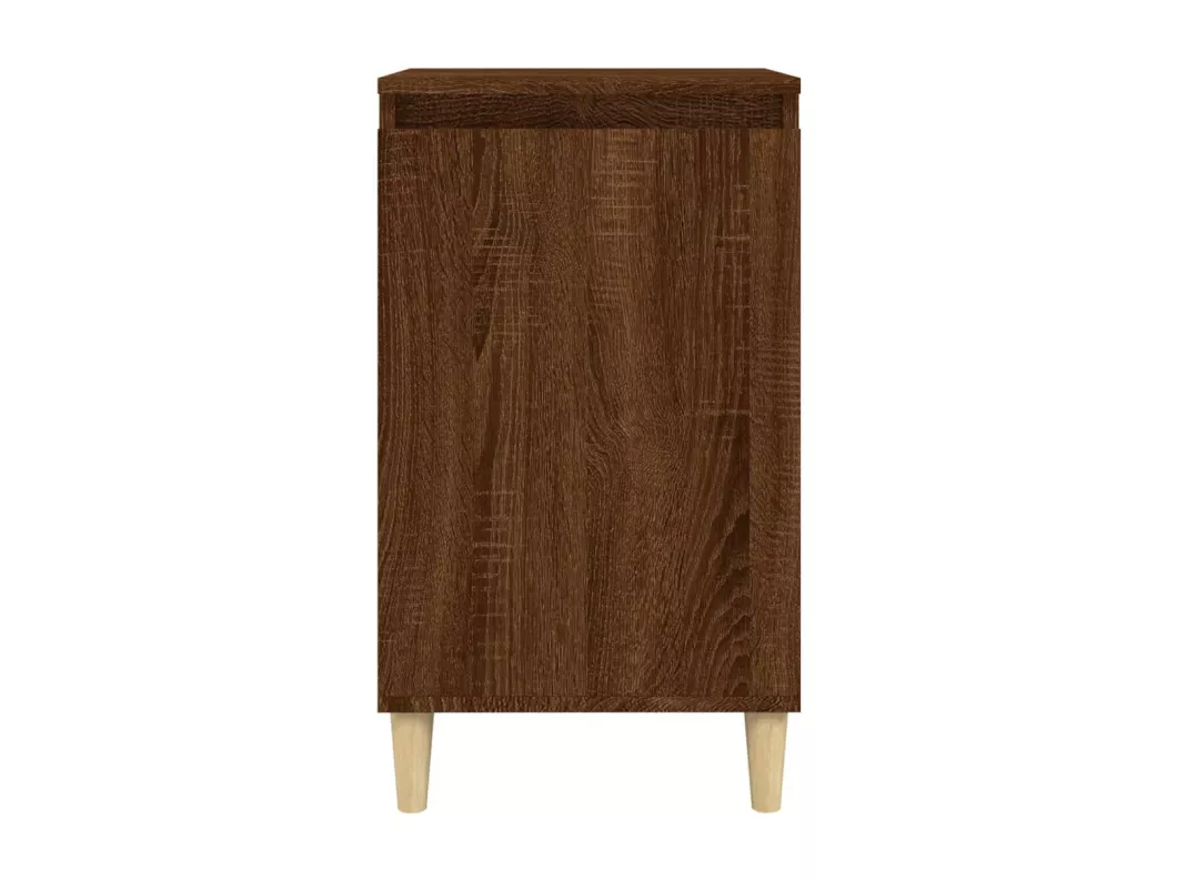 Kauf Unique Nachttisch Braun Eichen-Optik 40x35x70 cm Holzwerkstoff Kostenloser Versand
