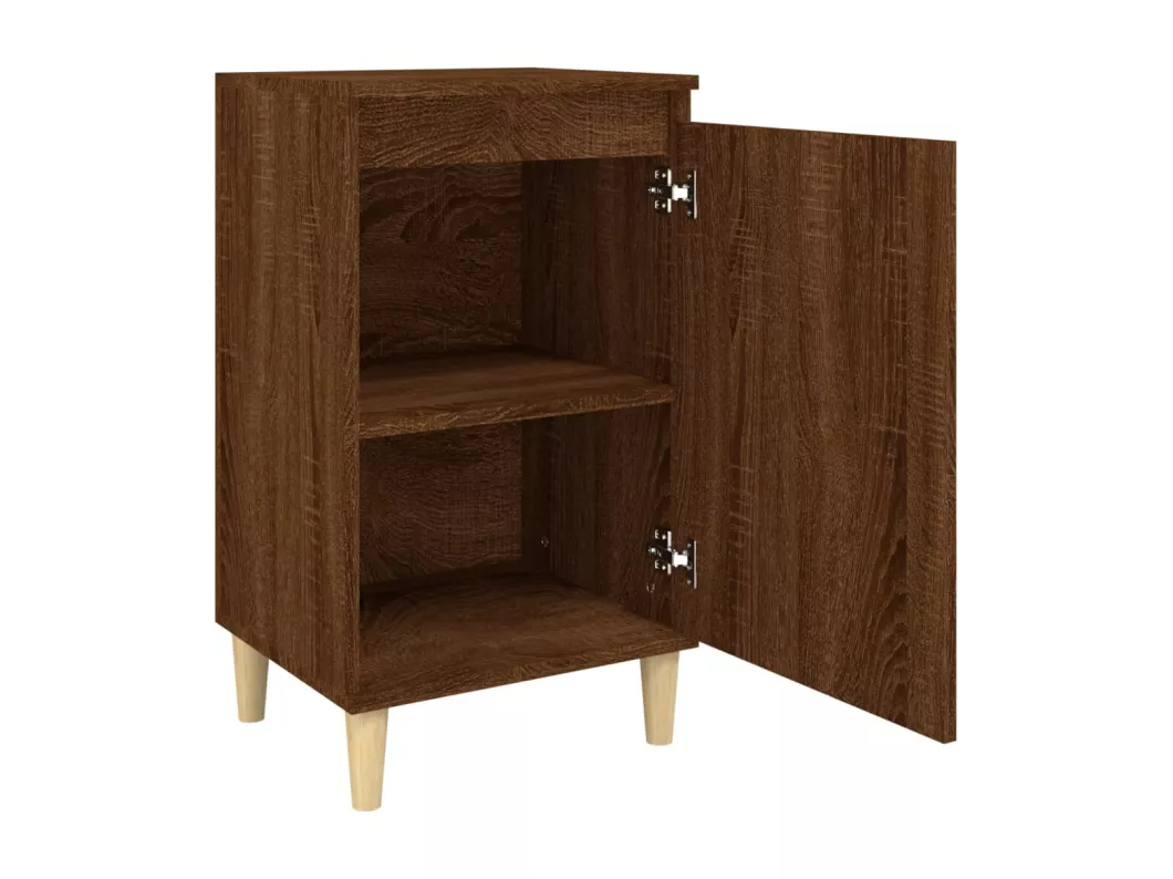 Kauf Unique Nachttisch Braun Eichen-Optik 40x35x70 cm Holzwerkstoff Kostenloser Versand