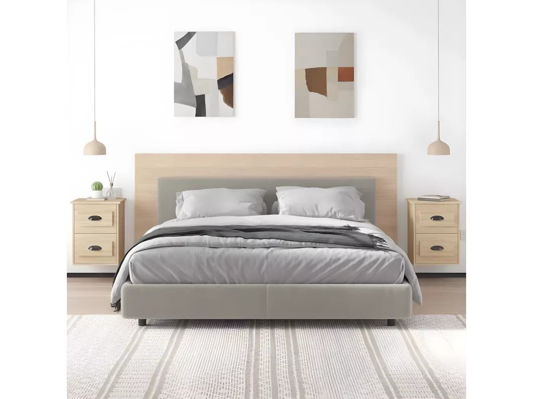 Kauf Unique Wand-Nachttische 2 Stk. Sonoma-Eiche 41,5x36x53 cm Sonderangebot