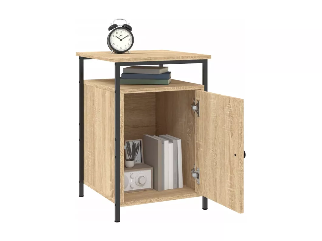 Kauf Unique Nachttisch Sonoma-Eiche 40x42x60 cm Holzwerkstoff Vatertagsangebot