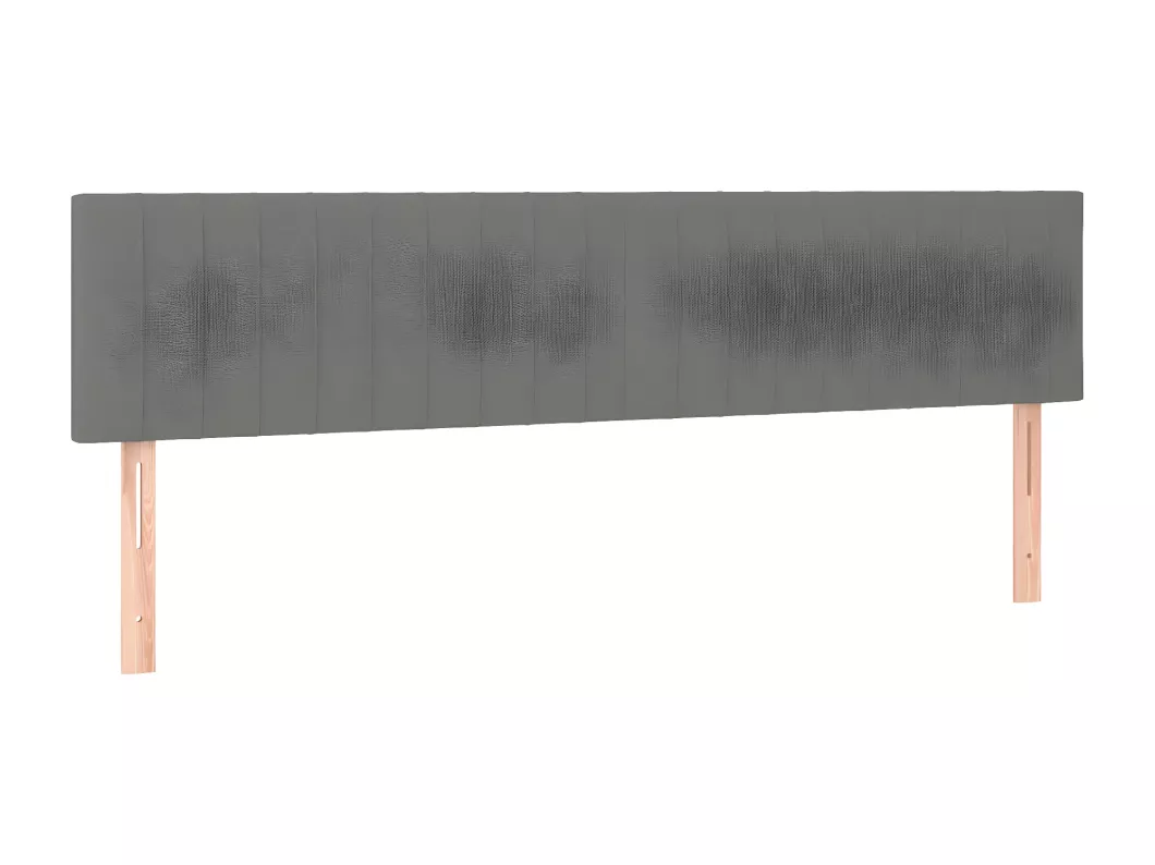Kauf Unique LED Kopfteil Dunkelgrau 160x5x78/88 cm Stoff Große Rabatte