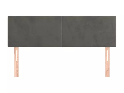 Kauf Unique Kopfteile 2 Stk. Dunkelgrau 72x5x78/88 cm Samt Bestseller