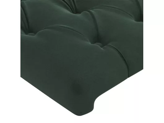 Kauf Unique Kopfteil mit Ohren Dunkelgrün 147x16x78/88 cm Samt Kauf eins, bekomm eins gratis