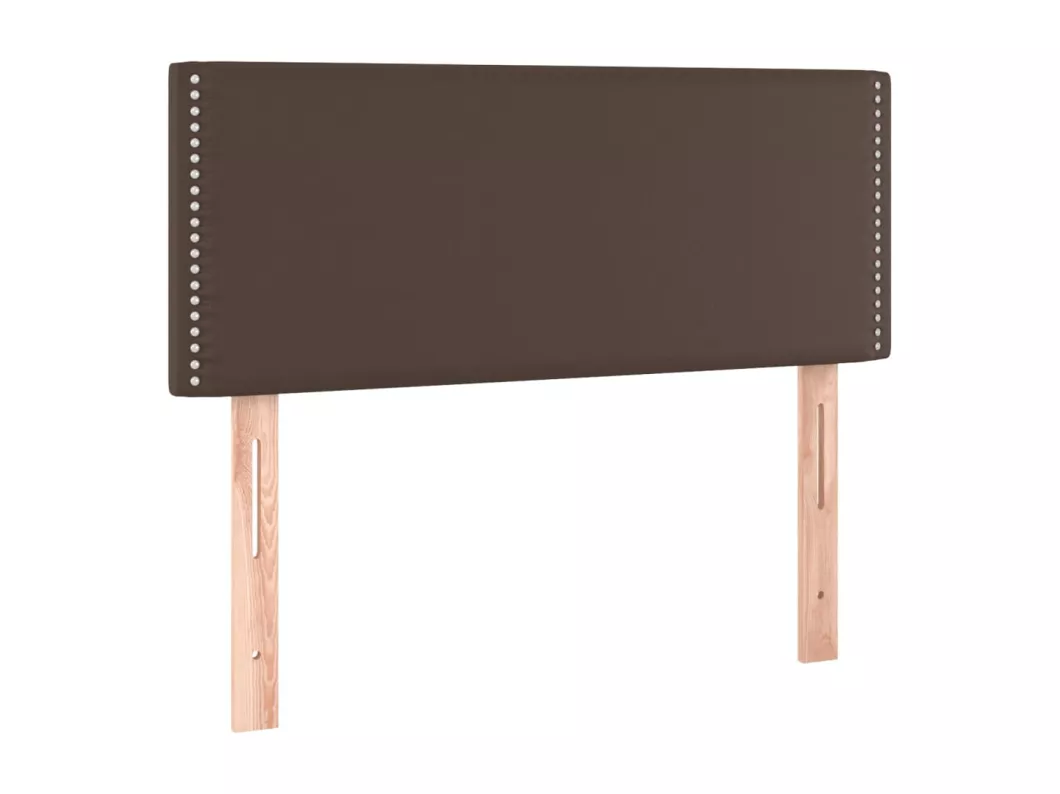 Kauf Unique LED Kopfteil Braun 100x5x78/88 cm Kunstleder VIP-Rabatte