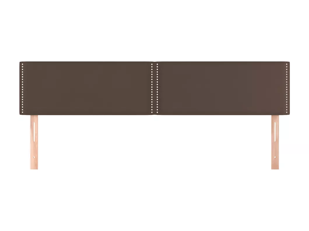 Kauf Unique Kopfteile 2 Stk. Braun 100x5x78/88 cm Kunstleder Super Sparpreis