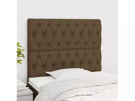 Kauf Unique Kopfteile 2 Stk. Dunkelbraun 100x7x78/88 cm Stoff