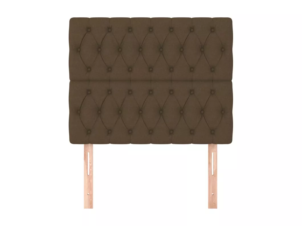 Kauf Unique Kopfteile 2 Stk. Dunkelbraun 100x7x78/88 cm Stoff Wochenangebot