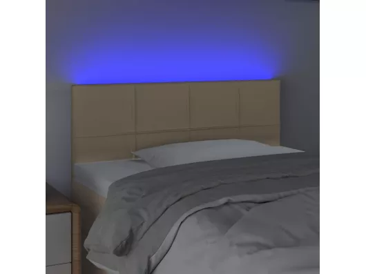 Kauf Unique LED Kopfteil Creme 90x5x78/88 cm Stoff Letzte 2 Tage
