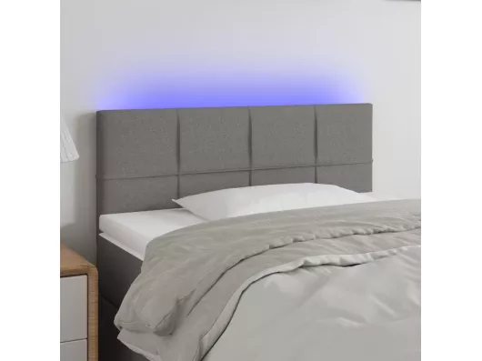 Kauf Unique LED Kopfteil Dunkelgrau 90x5x78/88 cm Stoff Zeitbegrenzte Promotion