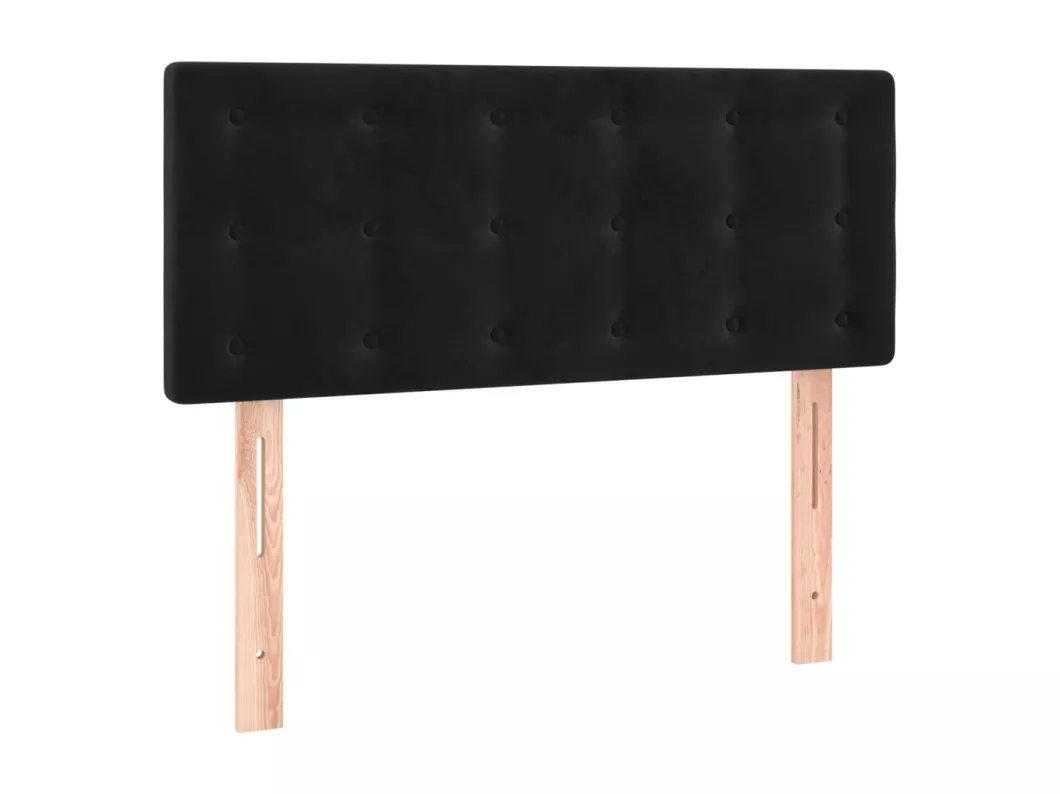Kauf Unique LED Kopfteil Schwarz 80x5x78/88 cm Samt Bis zu 50% Rabatt