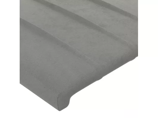Kauf Unique Kopfteil mit Ohren Hellgrau 103x23x78/88 cm Samt Bis zu 60% Rabatt