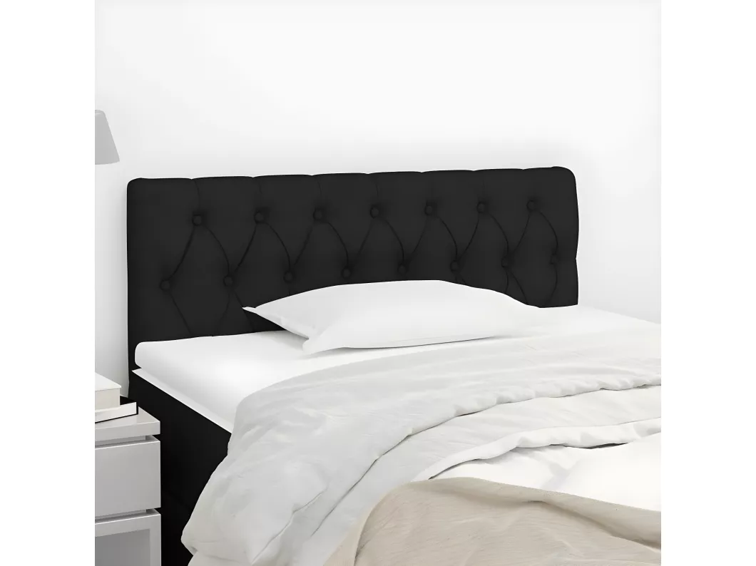 Kauf Unique Kopfteil Schwarz 90x7x78/88 cm Stoff