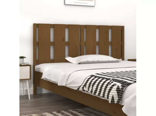 Kauf Unique Bett-Kopfteil Honigbraun 155,5x4x100 cm Massivholz Kiefer