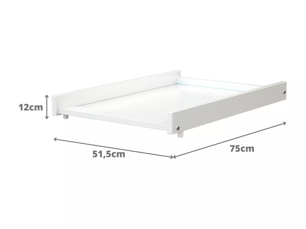 Kauf Unique Abnehmbare Wickelauflage für Babybett ESSENTIEL Holz Weiß Angebote