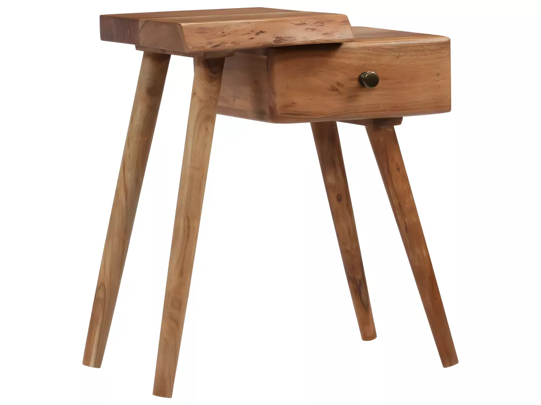 Kauf Unique Nachttisch Akazienholz Massiv 45 x 32 x 55 cm