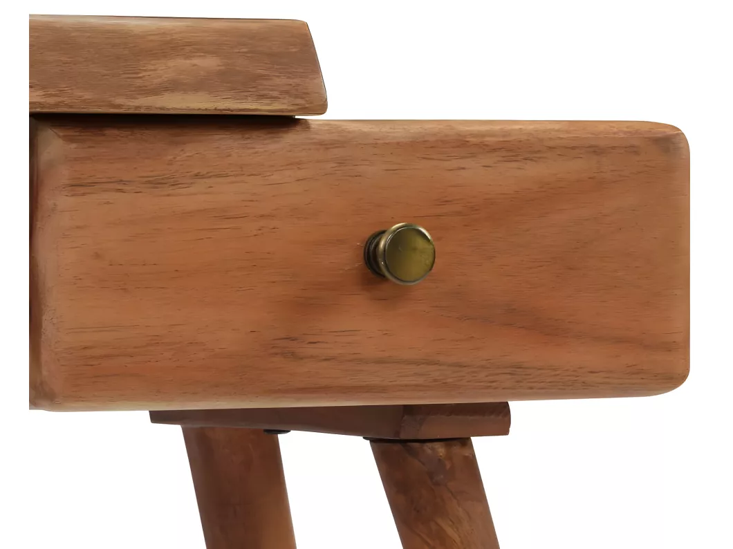 Kauf Unique Nachttisch Akazienholz Massiv 45 x 32 x 55 cm im Angebot