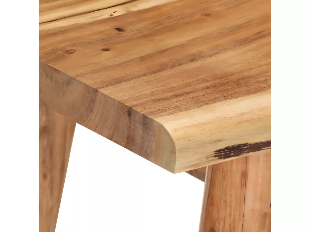 Kauf Unique Nachttisch Akazienholz Massiv 45 x 32 x 55 cm im Angebot