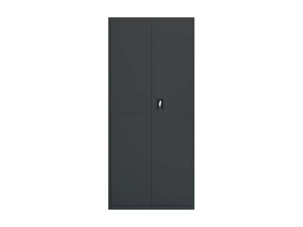 Kauf Unique Aktenschrank Anthrazit 90x40x200 cm Stahl Fabrikverkauf