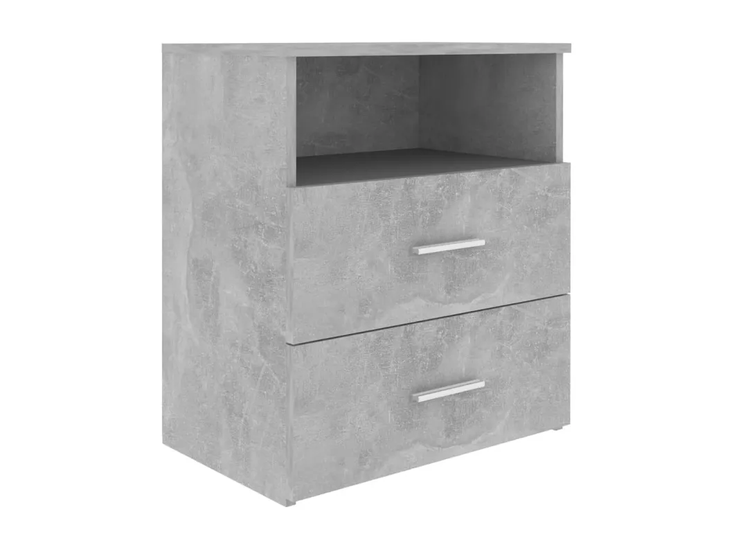 Kauf Unique Nachttische 2 Stk. Betongrau 50x32x60cm Limitierter Zeitrabatt